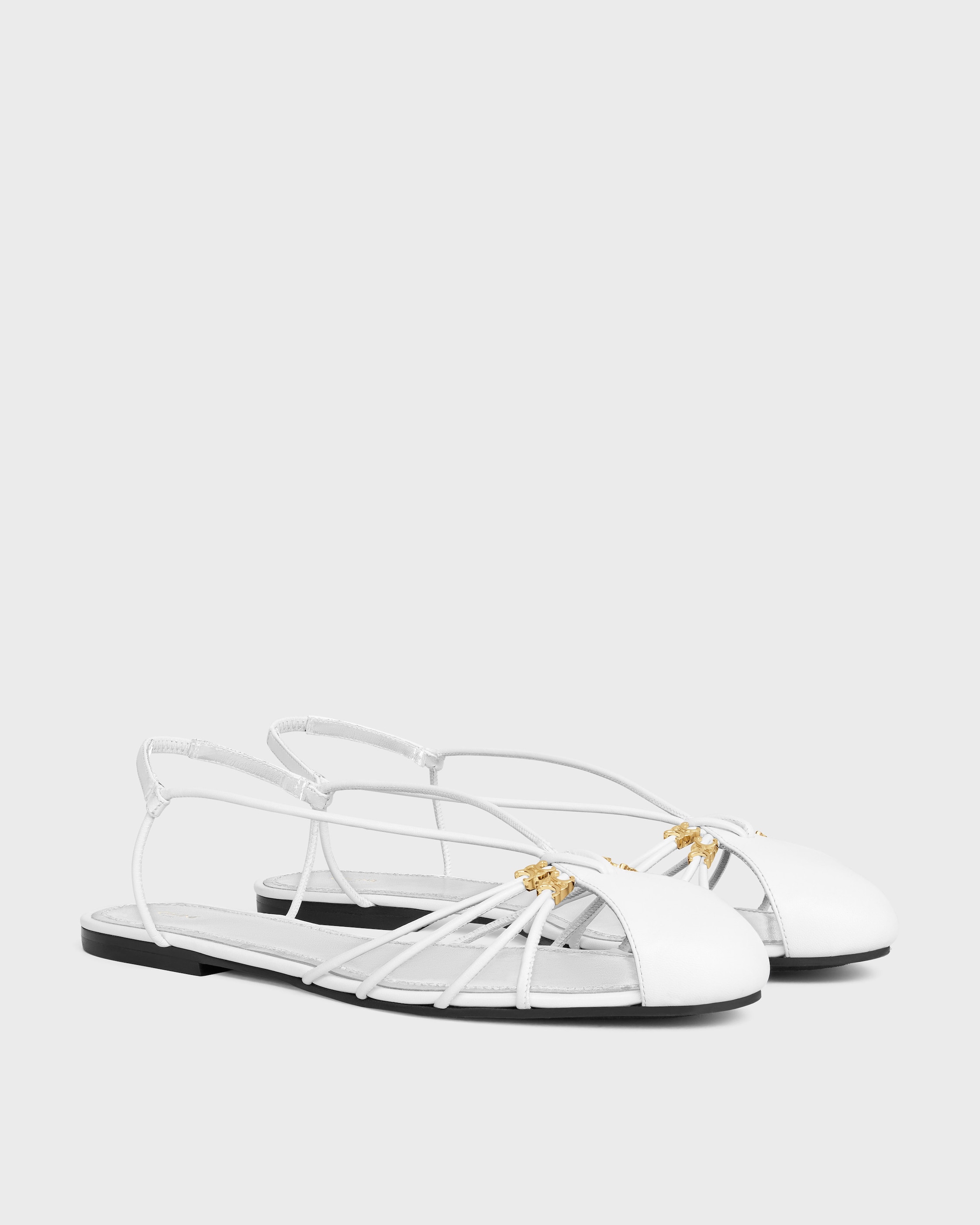 COCKTAIL SANDAL IN GOATSKIN - WHITE | CELINE