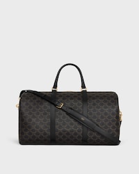 Big Travel Bag IN Triomphe Canvas AND calfskin - BLACK - TRIOMPHE CANVAS - 2 | CELINE