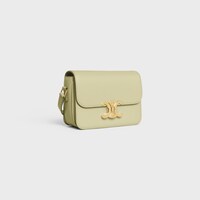 SAC TRIOMPHE TEEN EN veau brillant - ALMOND GREEN - TRIOMPHE - 2 | CELINE