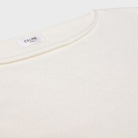 JERSEY CON CUELLO BARCO DE LANA Y CACHEMIRA - BLANCO -  - 2 | CELINE