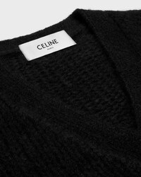 cardigan IN cashmere silk - BLACK/RED -  - 2 | CELINE