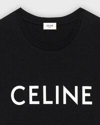 CELINE T-SHIRT IN COTTON - Black / white -  - 2 | CELINE