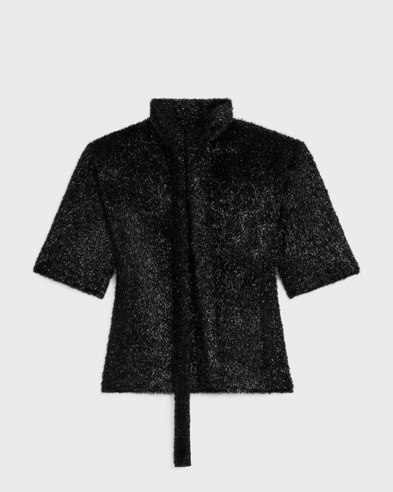 top IN lurex - NOIR BRILLANT -  - 1 | CELINE