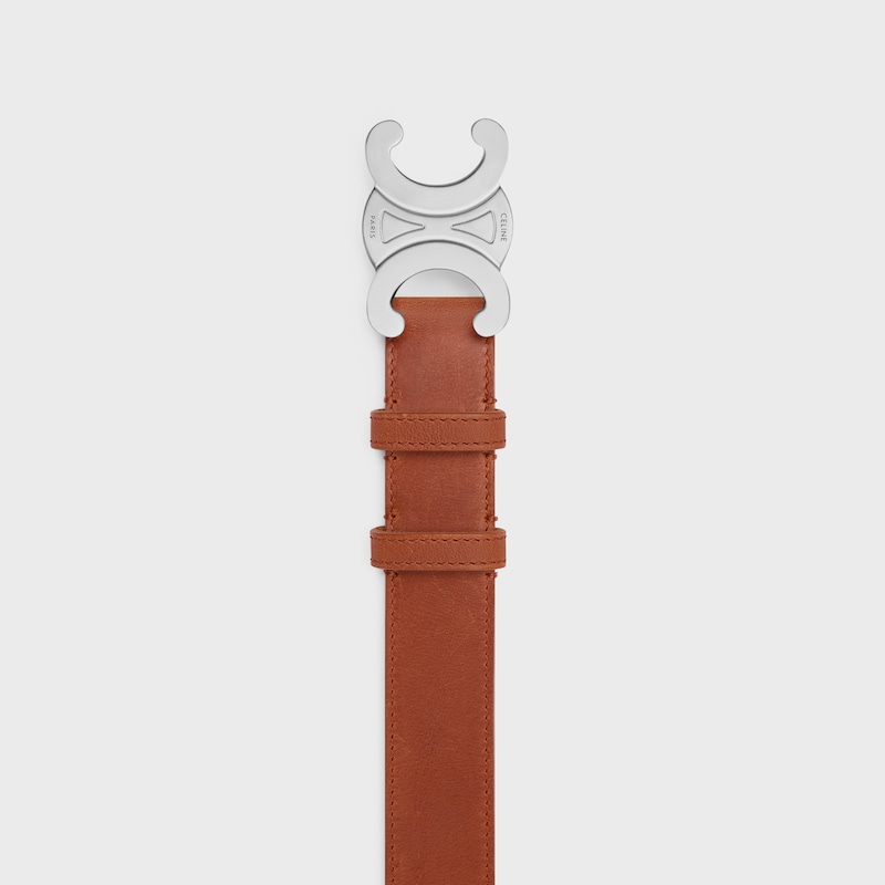 Triomphe Belt 30MM IN Vintage Calfskin - CAMEL -  - 1 | CELINE