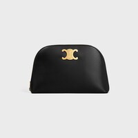 POUCH TRIOMPHE in SHINY CALFSKIN - BLACK - POUCHES - 1 | CELINE