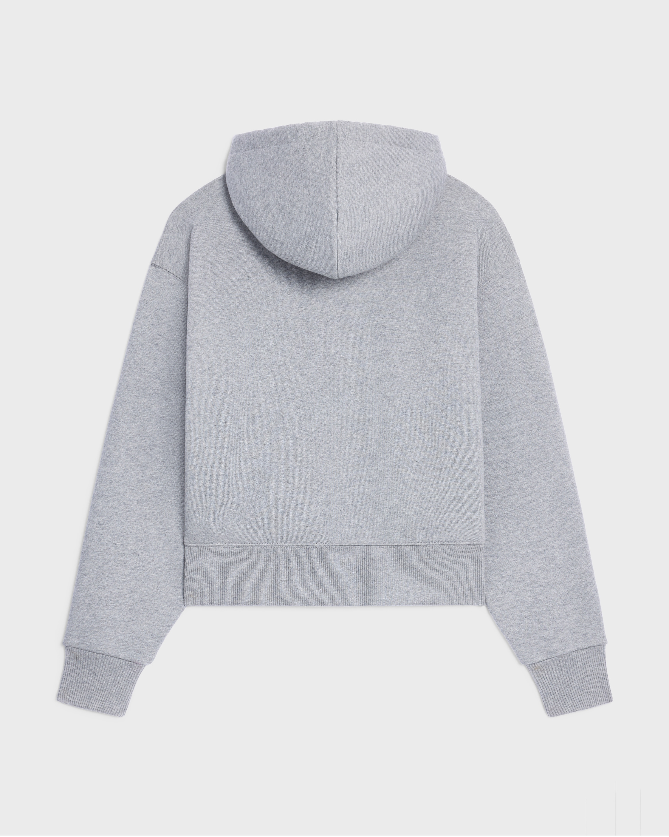 loose hoodie IN cotton fleece - GREY MELANGE/NAVY | CELINE