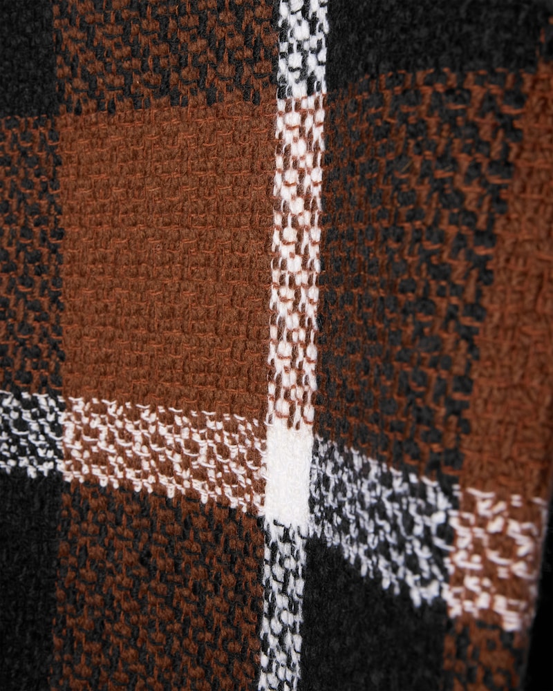 sleeveless top IN wool natte - NOIR/MARRON/CRAIE -  - 1 | CELINE