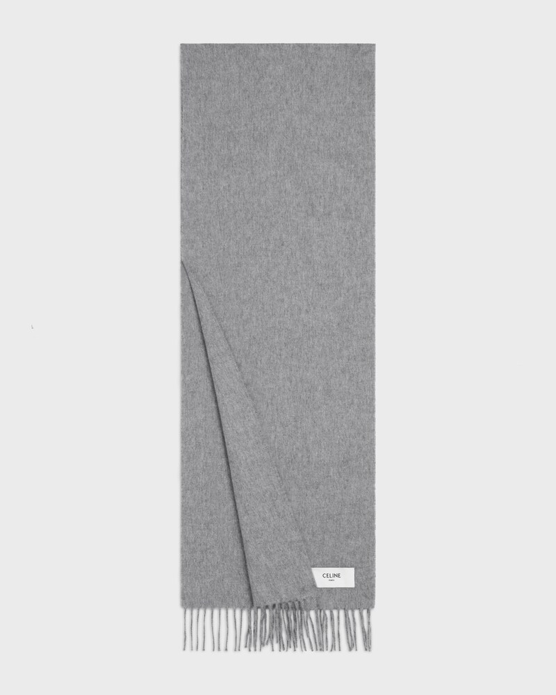 scarf IN cashmere - MEDIUM GREY -  - 1 | CELINE