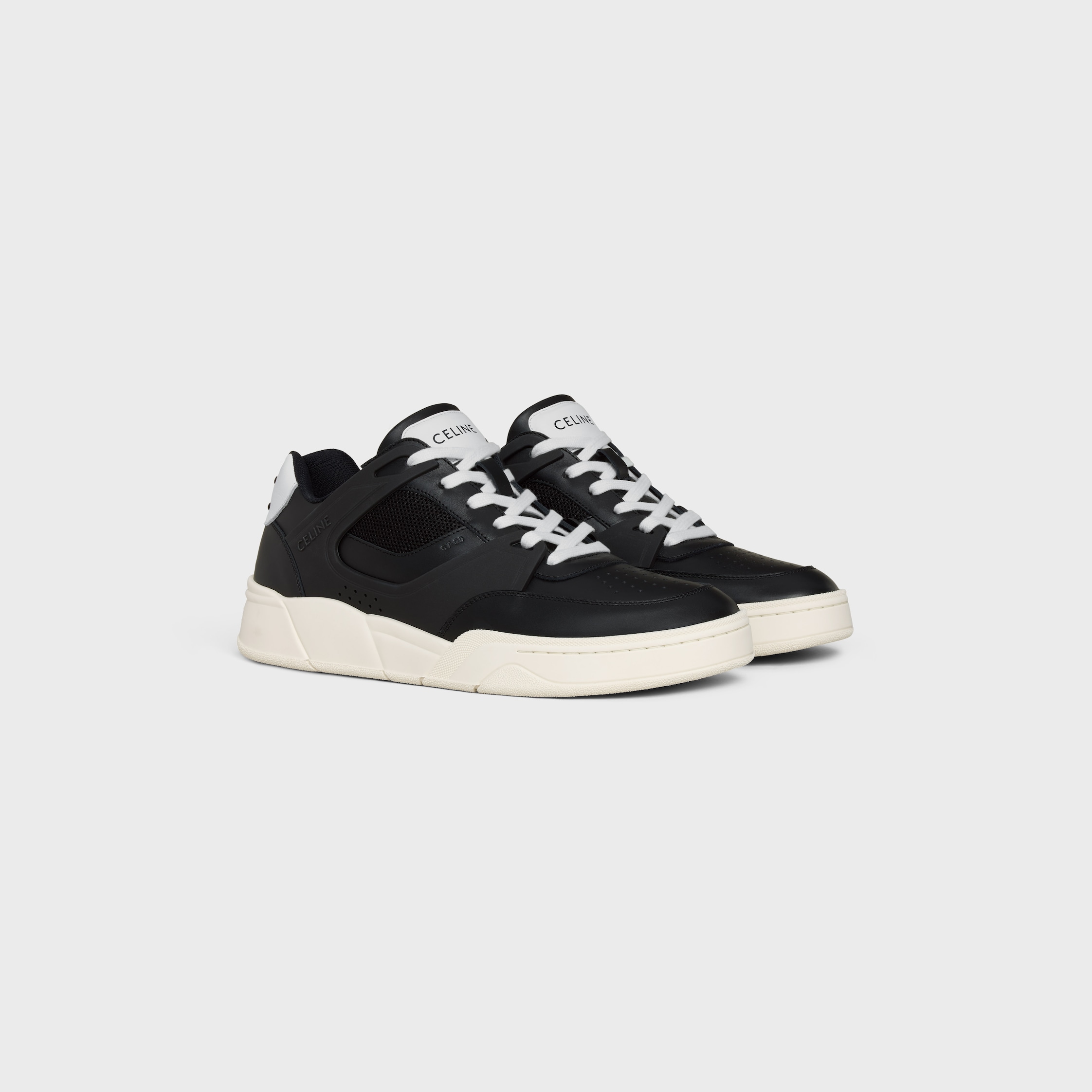 SNEAKER TRAINER CT-09 IN CALFSKIN AND MESH - BLACK | CELINE