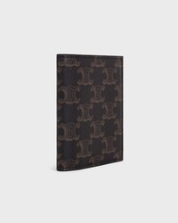 COMPACT WALLET TRIOMPHE CHARMS in Triomphe Canvas - TAN - WALLETS - 2 | CELINE