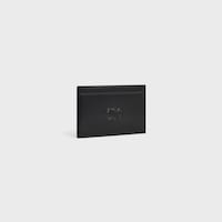 Card holder in Satinated calfskin with triomphe embossed - BLACK - GIFT FINDER - 2 | CELINE