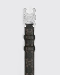 Triomphe Belt 25MM  IN Triomphe Canvas - BLACK -  - 2 | CELINE