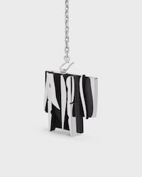 Celine Nevelson Project Necklace Sterling Silver and Oak Wood - SILVER / BLACK - NECKLACES - 2 | CELINE