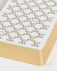 Etui Cartes à Jouer avec étui Toile Triomphe et Agneau - WHITE / WHITE - CELINE MAISON - 2 | CELINE