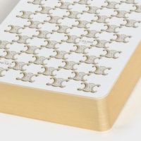 Playing Cards Case in Triomphe Canvas and Lambskin - WHITE / WHITE - CELINE MAISON - 2 | CELINE