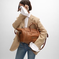 LUGGAGE IN SUPPLE SHINY LAMBSKIN - SOFT TAN - LUGGAGE - 2 | CELINE