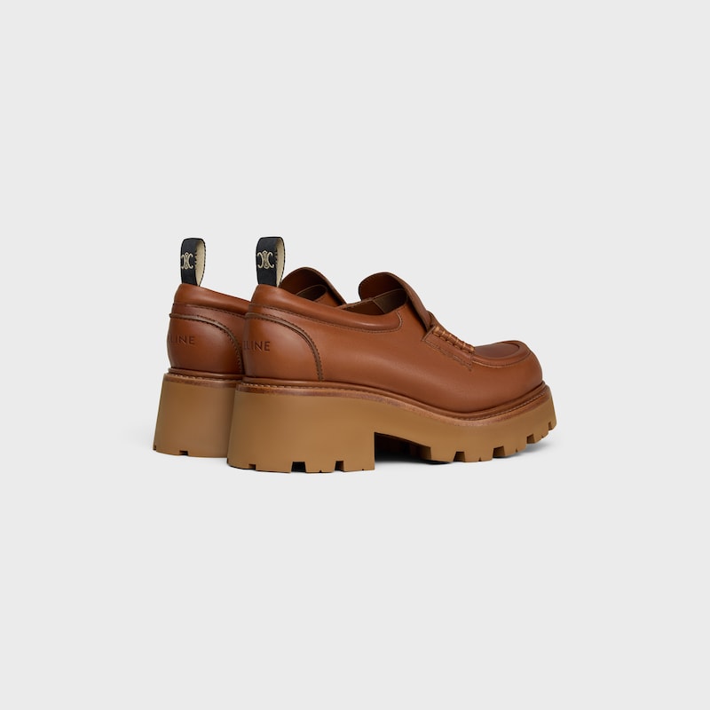 CELINE TRIOMPHE - LOAFER IN CALFSKIN - TOFFEE -  - 1 | CELINE