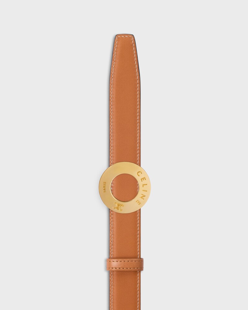 lanière de ceinture réversible 25MM TAURILLON ET VEAU NATUREL -  -  - 1 | CELINE