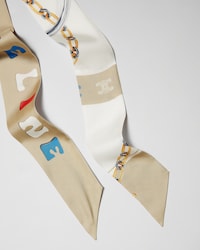 LAZO LAVALLIÈRE BULLSEYE, 110 - VAINILLA/BEIGE BRILLANTE -  - 2 | CELINE