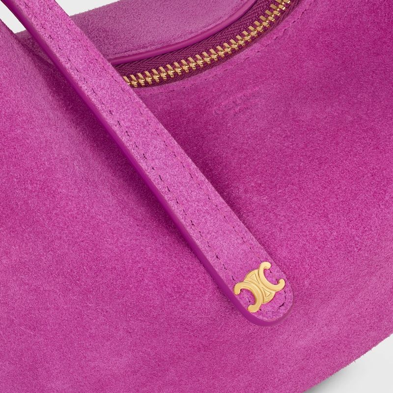 Teen Celine Lulu AUS KALBSVELOURSLEDER - MAGENTA - UMHÄNGETASCHEN - 1 | CELINE