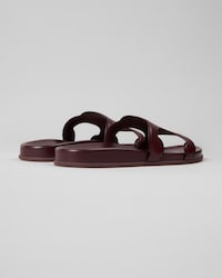 TRIOMPHE SLIDE IN Calfskin - Vegetal Tanning - SYRAH -  - 2 | CELINE