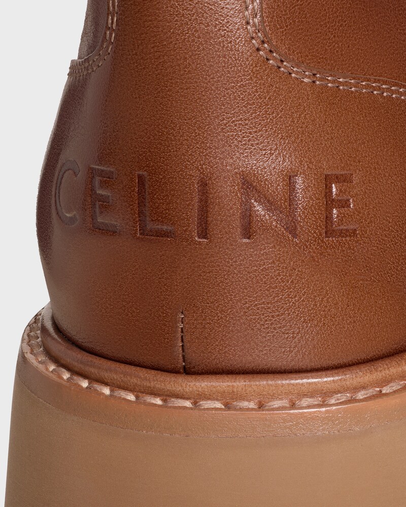 CELINE TRIOMPHE DERBIES  IN CALFSKIN - TOFFEE -  - 1 | CELINE