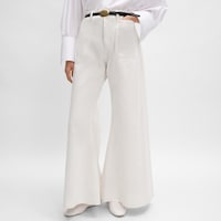 Ausgestellte Jeans 004 AUS INDIGO DENIM - GEWASCHENES WEISS -  - 2 | CELINE