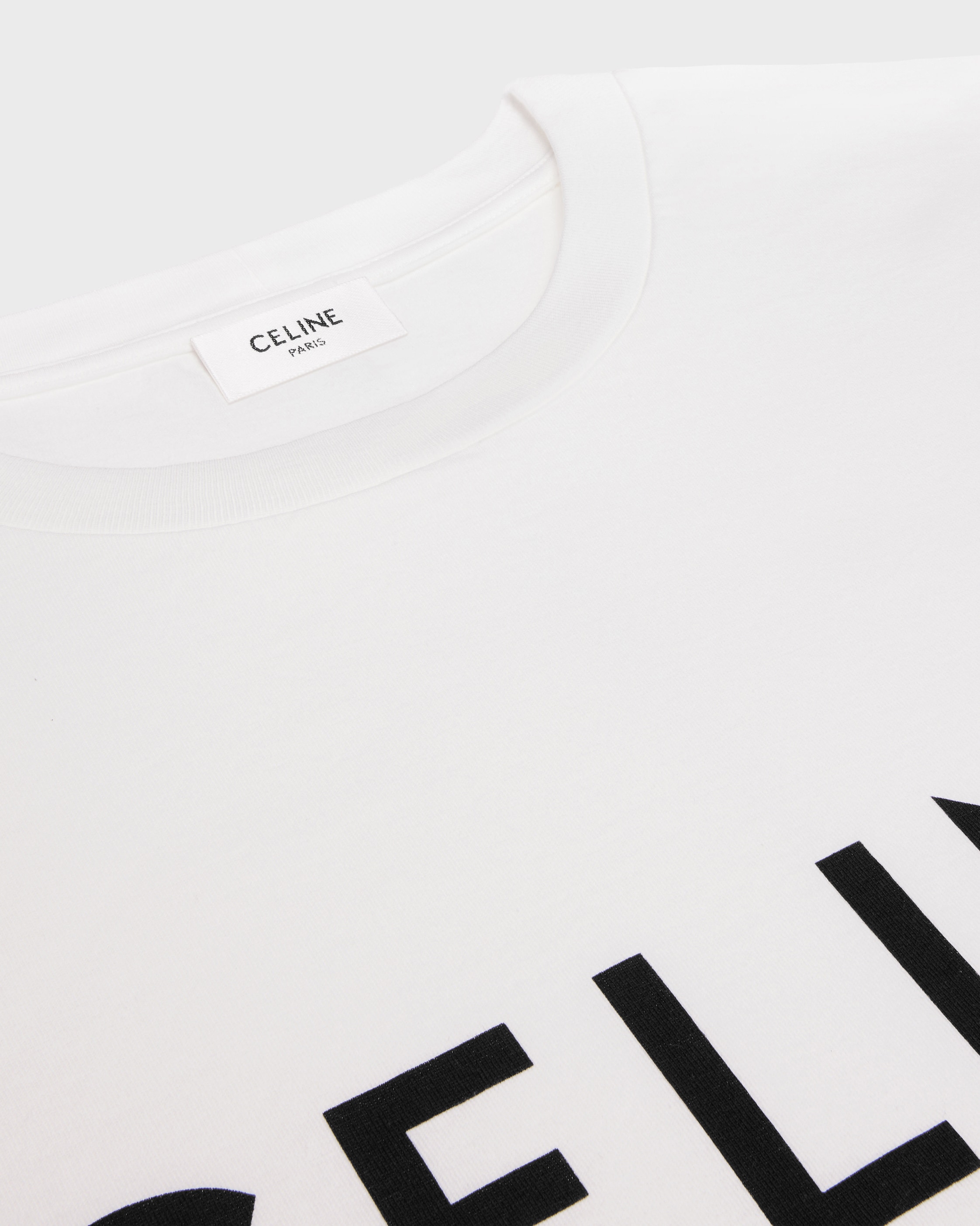 CELINE ルーズ Tシャツ / コットンジャージー - チョーク / ブラック
