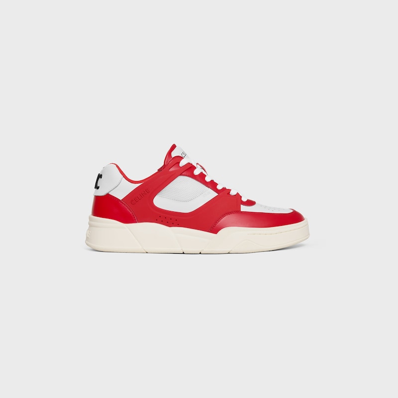 SNEAKER TRAINER CT-09 IN CALFSKIN AND MESH - RED/WHITE -  - 1 | CELINE