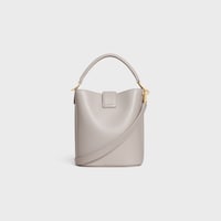 SMALL BUCKET LOUISE IN SMOOTH CALFSKIN - SOFT GREY - BUCKET - 2 | CELINE