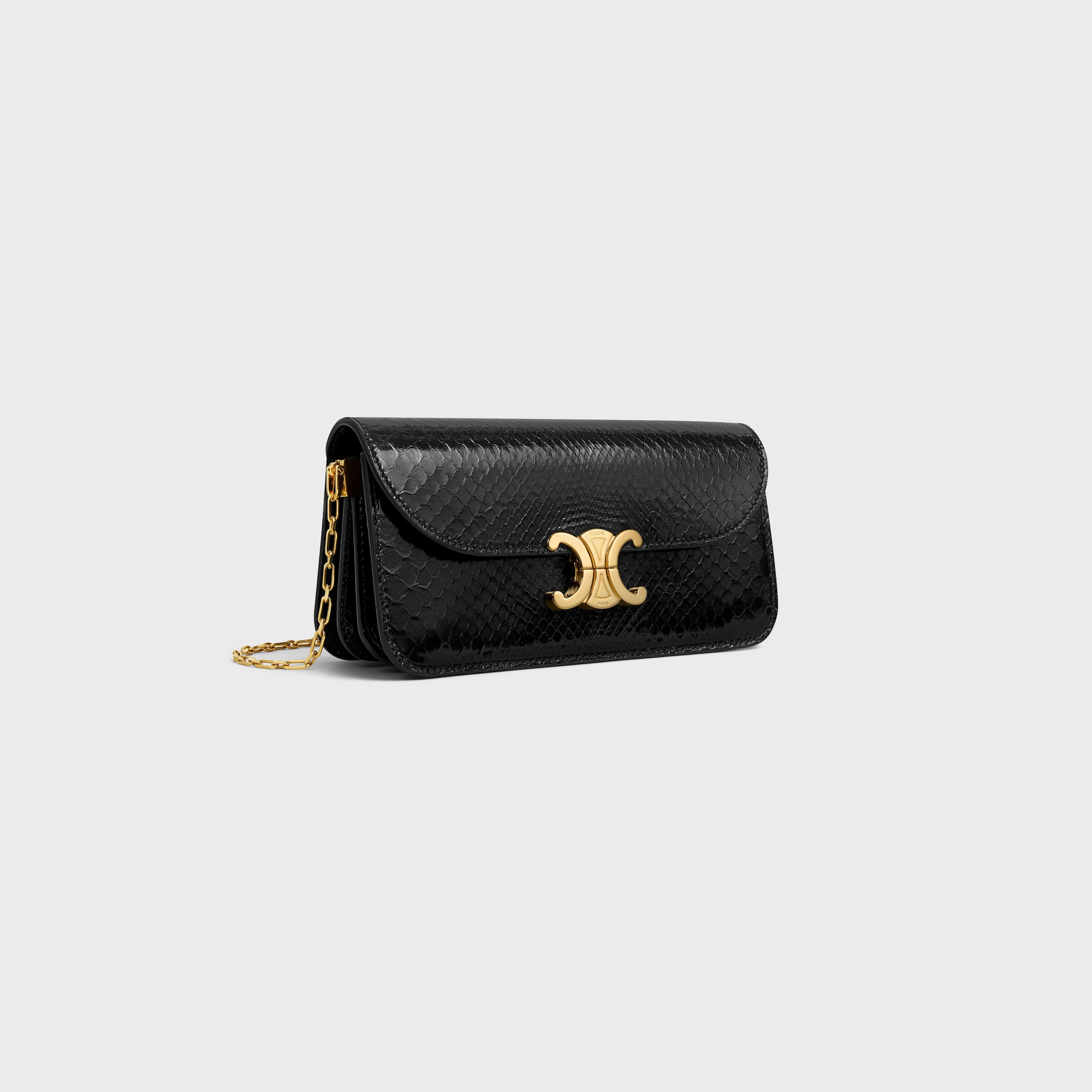 small chain triomphe IN PYTHON - BLACK | CELINE