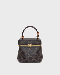 CUBE IN TRIOMPHE CANVAS AND NATURAL CALFSKIN - MIEL - EVENING - 1 | CELINE