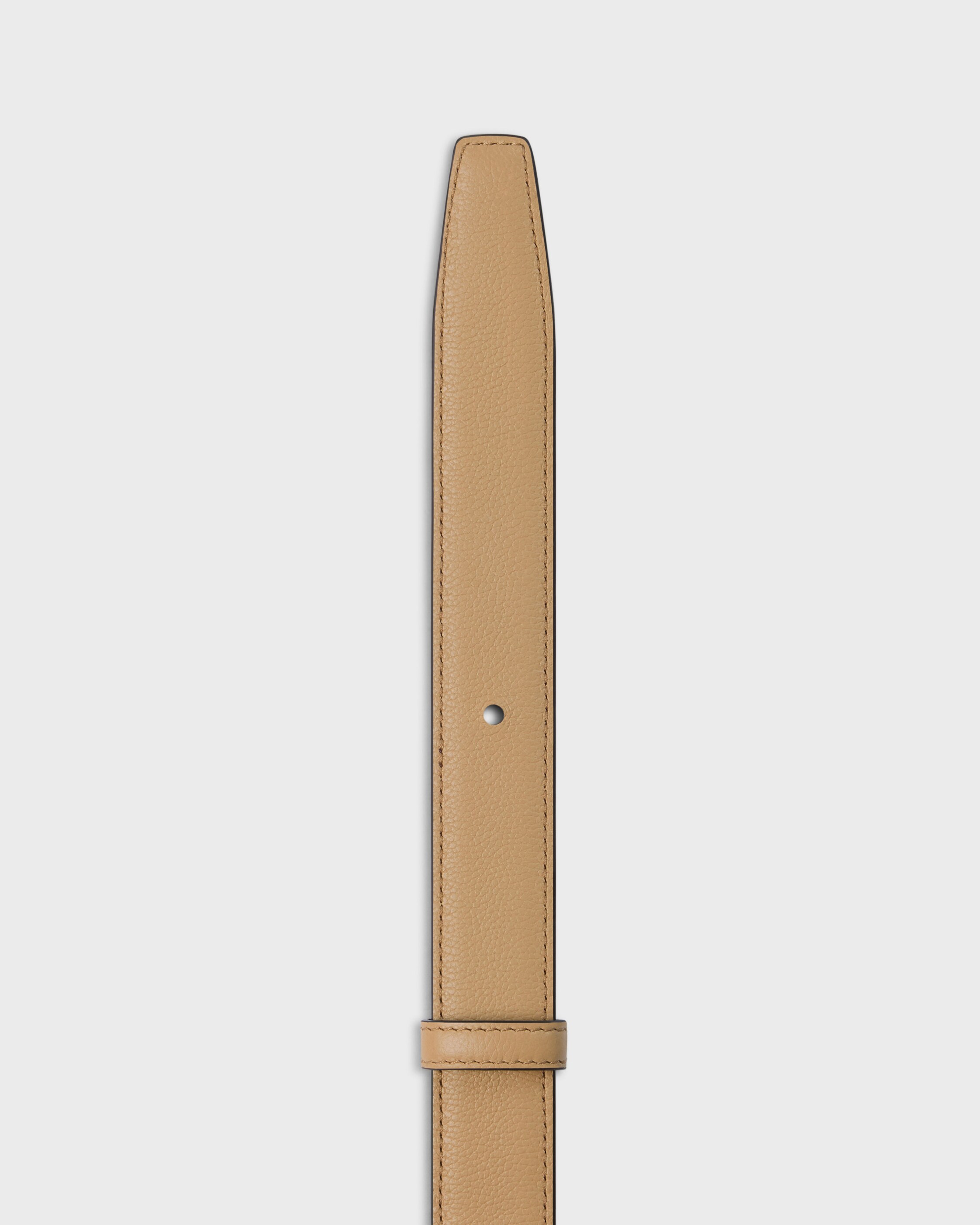 CELINEベルトノベルティ Reversible Strap 25 IN Smooth and Grained Calfskin - SYRAH