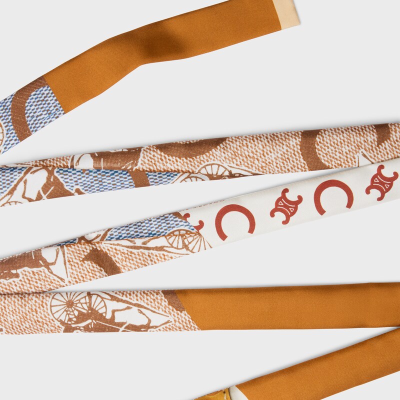 ribbon IN SILK TWILL - VANILLA/CARAMEL/BROWN -  - 1 | CELINE