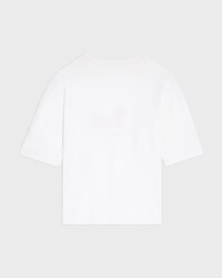 double-layers t-shirt IN FINE COTTON JERSEY - WHITE/BLACK/RED -  - 2 | CELINE