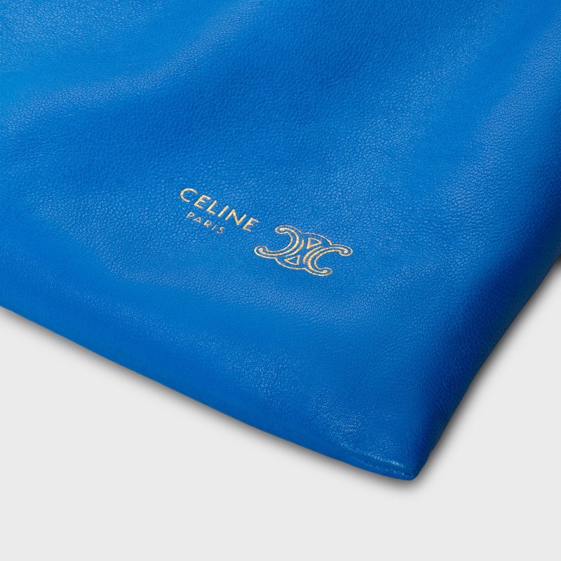 SMALL CRYSTAL POUCH IN LAMBSKIN - ULTRA BLUE - MORE LINES - 1 | CELINE