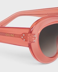Butterfly S320 sunglasses in Acetate - TRANSPARENT CORAL -  - 2 | CELINE