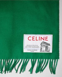 ÉCHARPE EN LAINE ET CACHEMIRE - VERT -  - 2 | CELINE