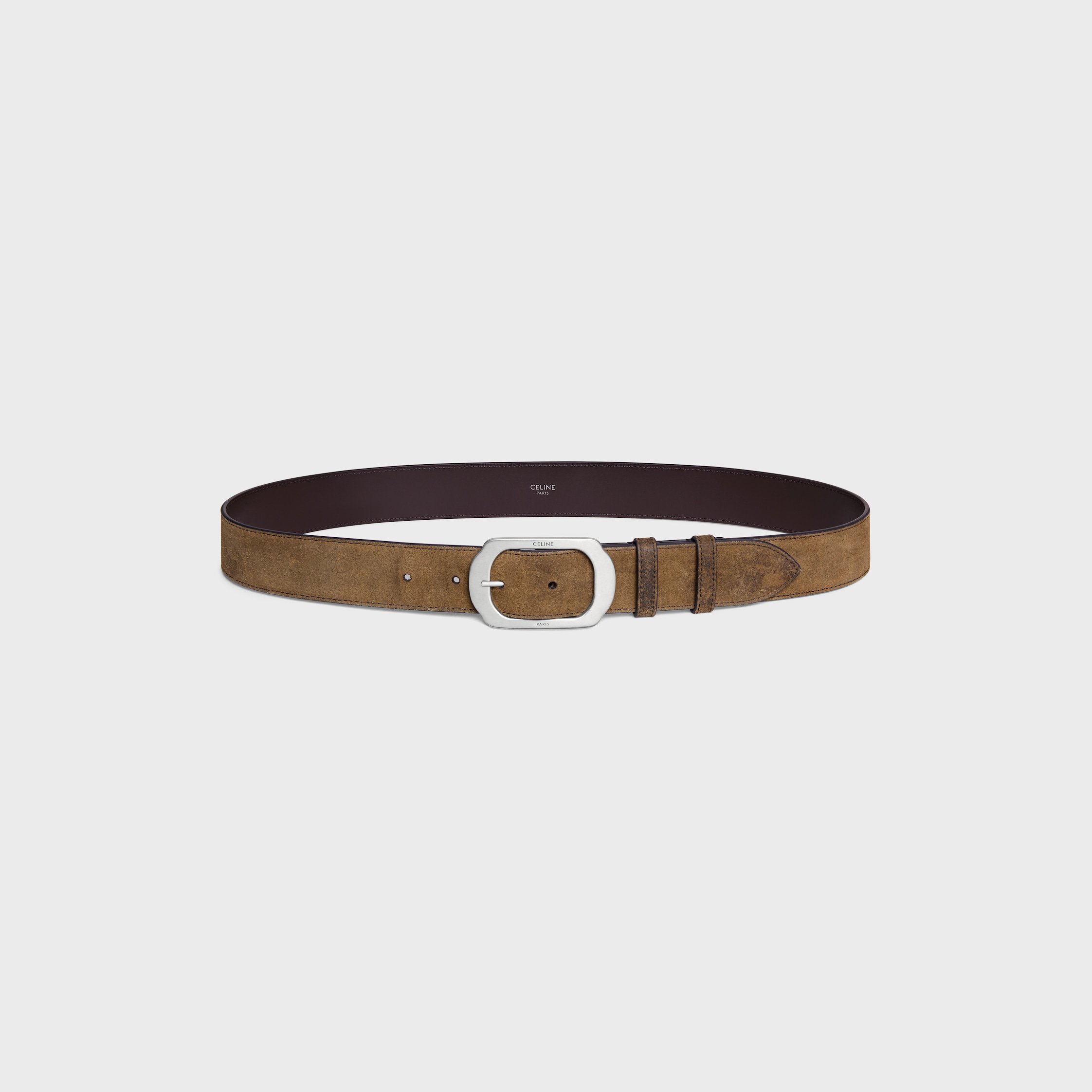 CELINE BC-21 35MM ベルト / ワックスエフェクト スエードカーフスキン