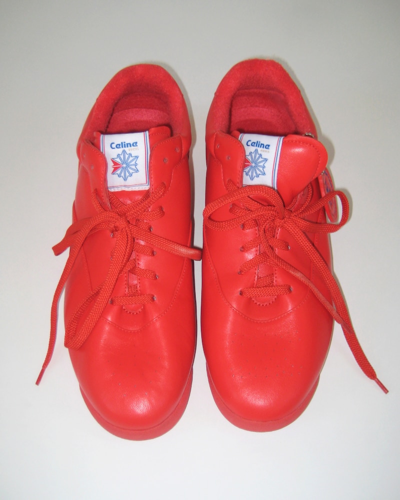 CELINE/REEBOK 프리스타일 로 - 램스킨 - 플루오 레드 -  - 1 | CELINE