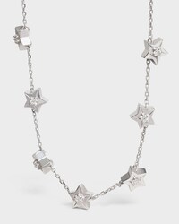 Etoile Celine Multi Stars Necklace in White Gold and Diamonds - White Gold and White - HAND-PICKED GIFTS - 2 | CELINE