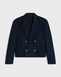 blazer IN CASHMERE CLOTH - AZUL MARINO OSCURO -  - 1 | CELINE