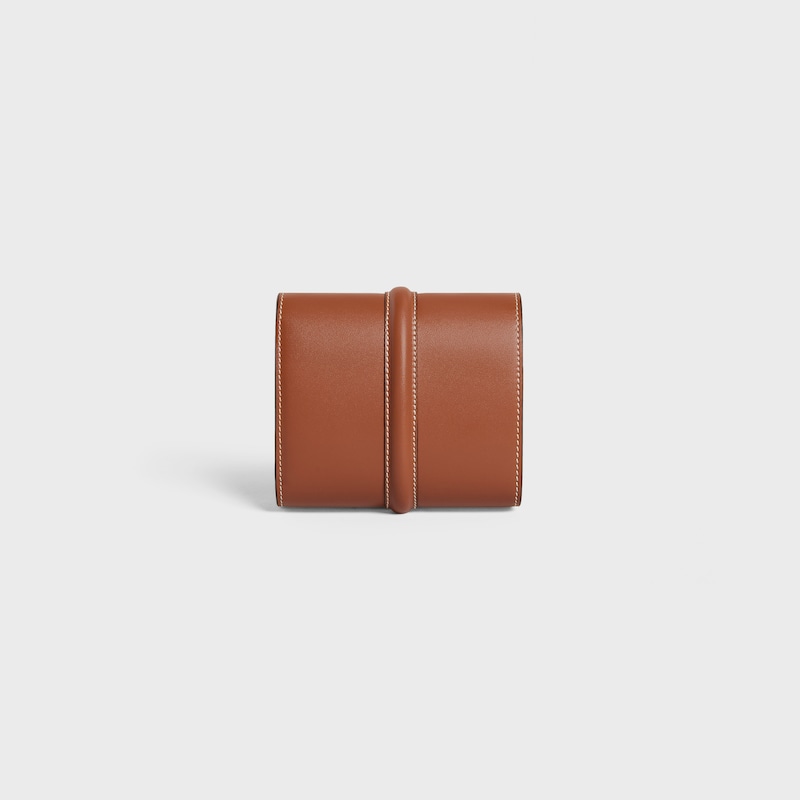 Small Trifold wallet 16 IN Satinated Calfskin - TAN - GIFT FINDER - 1 | CELINE