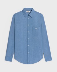 loose shirt in chambray cotton - INDIGO RINSE -  - 1 | CELINE
