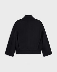 jacket IN double-face wool cashmere - BLACK -  - 2 | CELINE