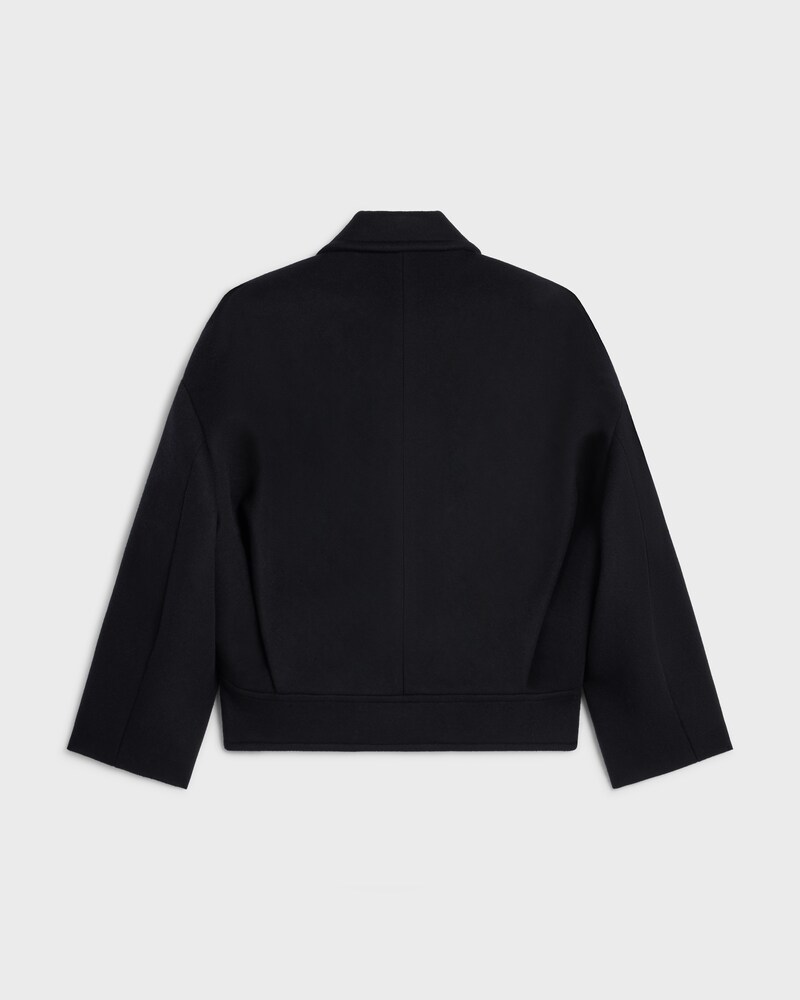 jacket IN double-face wool cashmere - BLACK -  - 1 | CELINE