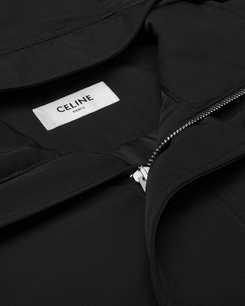 WINDBREAKER IN nylon twill - BLACK -  - 1 | CELINE