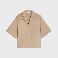 SCOUT SHIRT IN LIGHT COTTON GABARDINE - BEIGE -  - 1 | CELINE