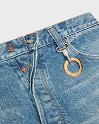 WIDE LEG JEANS 001 IN cotton denim - CLEAR WATERFALL -  - 2 | CELINE
