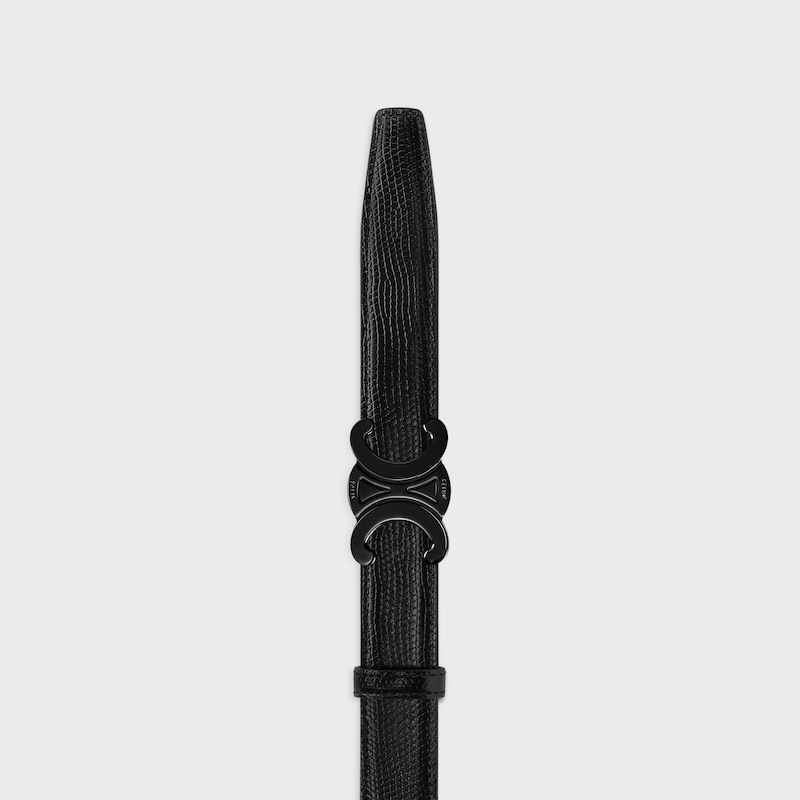 Reversible Strap 25MM IN TAURILLON AND LIZARD EMBOSSED CALFSKIN -  -  - 1 | CELINE
